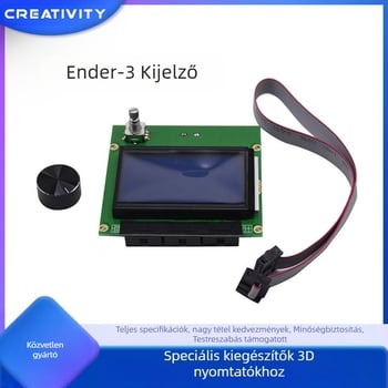 3D nyomtató kiegészítők: 12864 LCD kijelző, intelligens vezérlőpanel, kábelek