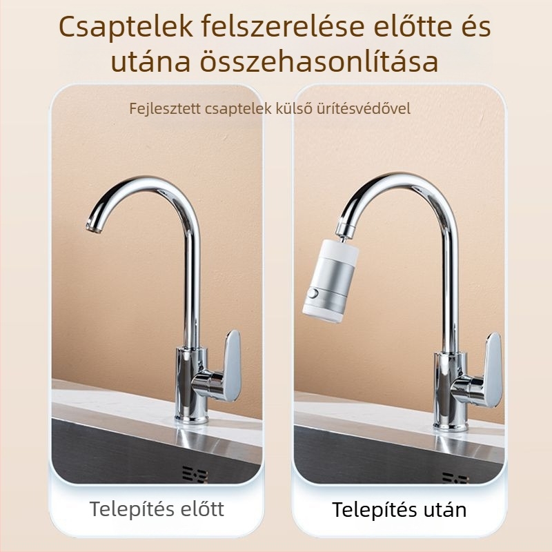 Konyhai mosogató csaptele kihúzható kimenettel, modell CLDD2YS, anyag rozsdamentes acél + ABS, egykaros vezérlés, névleges nyomás 10, üzemi hőmérséklet 85°C