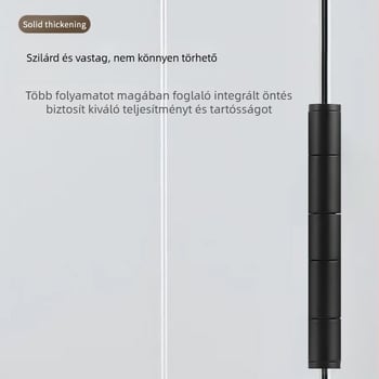 Rozsdamentes acél ajtózsanér, modell 3535, kefés felület, modern minimális stílus