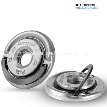 Real Profit M14 thread self-locking pressure plate for angle grinder with quick-release flange nut and power chuck, carbon steel