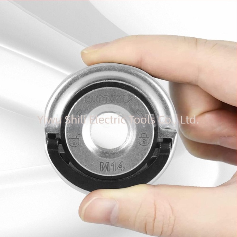Real Profit M14 thread self-locking pressure plate for angle grinder with quick-release flange nut and power chuck, carbon steel