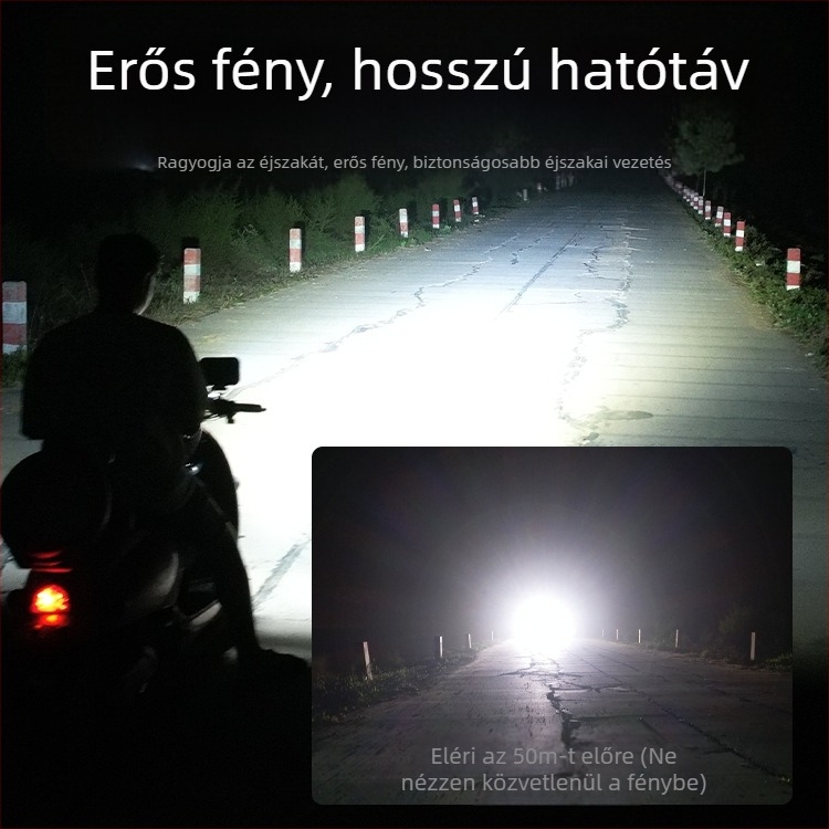 LED első fényszóró elektromos járművekhez, vas lámpaernyő, 12V, 21/33/42W, Mojiosaurus 007