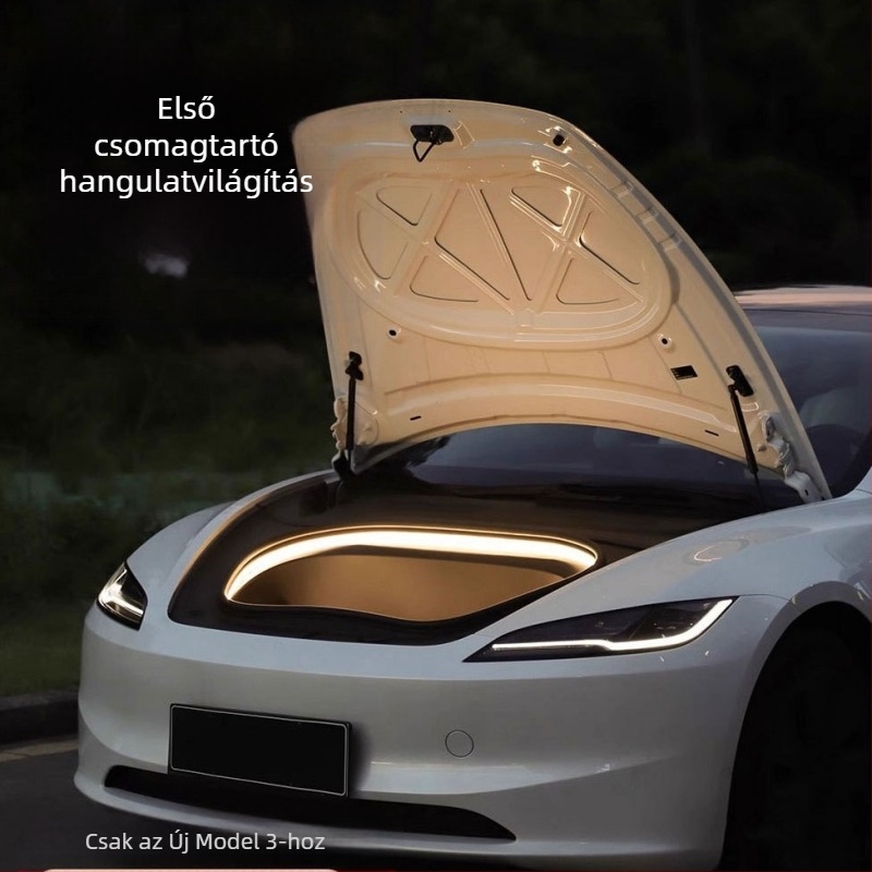 Szilikon előtti csomagtartó atmoszferikus fény Tesla Model 3 (Megújított kiadás), Üdvözlő fény, 12W, 16V