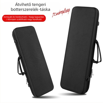 Taoyu EVA keményhéjú horgász felszerelés táska, ütésálló tároló a botok és orsók számára, hely a csalira, damilra és kiegészítőkre, hordozható