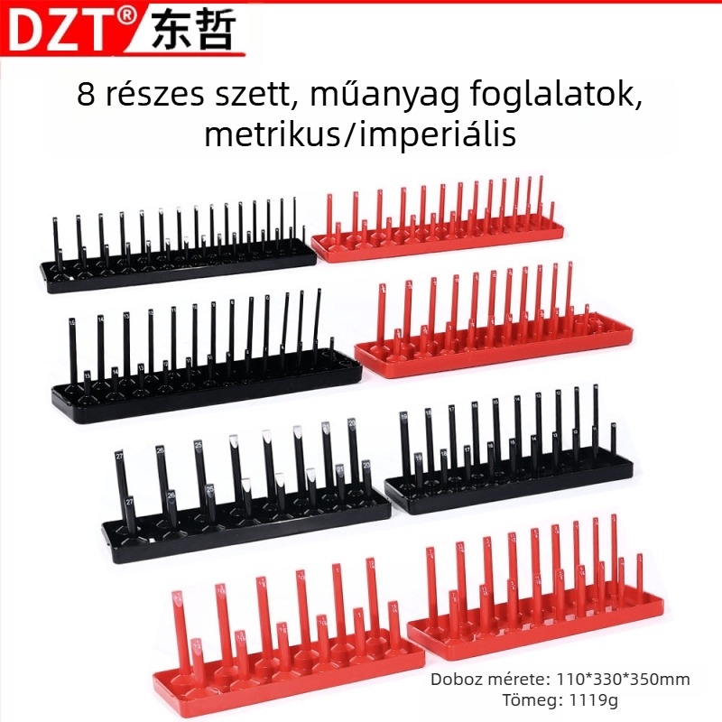 Műanyag mandzsettátartó készlet, 6/8 darabos, többfunkciós tartó mechanikai karbantartáshoz, autójavításhoz és háztartási használatra