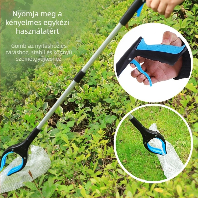 Jie Han összecsukható szemetesfogó, alumínium ötvözet, testreszabható, 60 darabos csomag