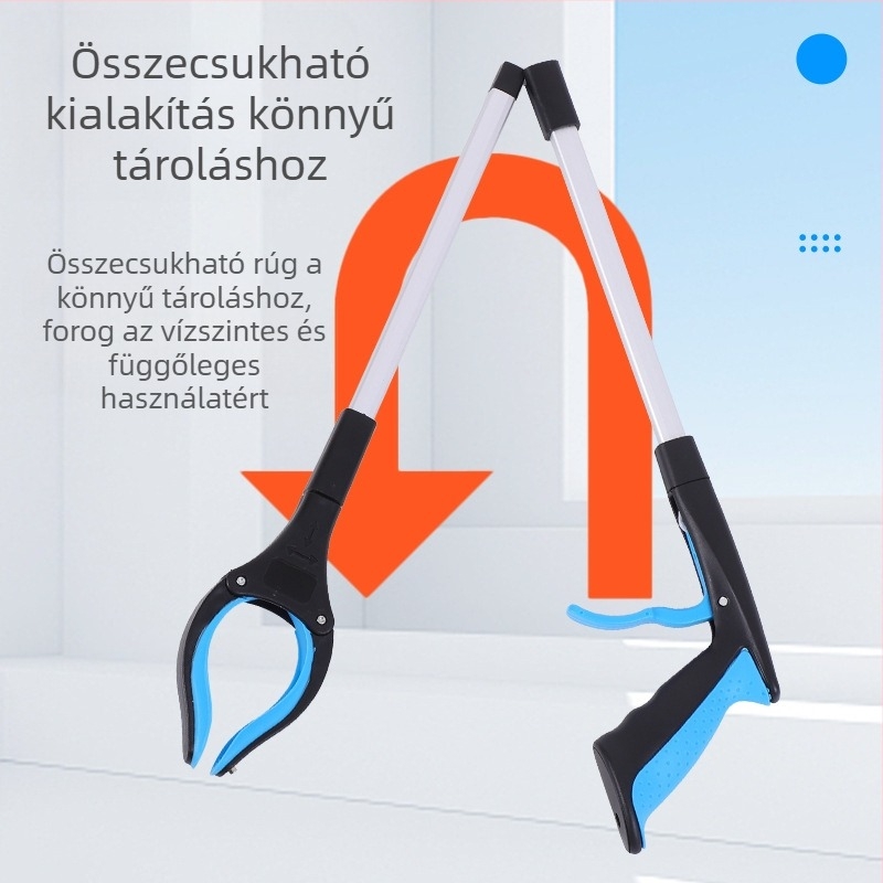 Jie Han összecsukható szemetesfogó, alumínium ötvözet, testreszabható, 60 darabos csomag