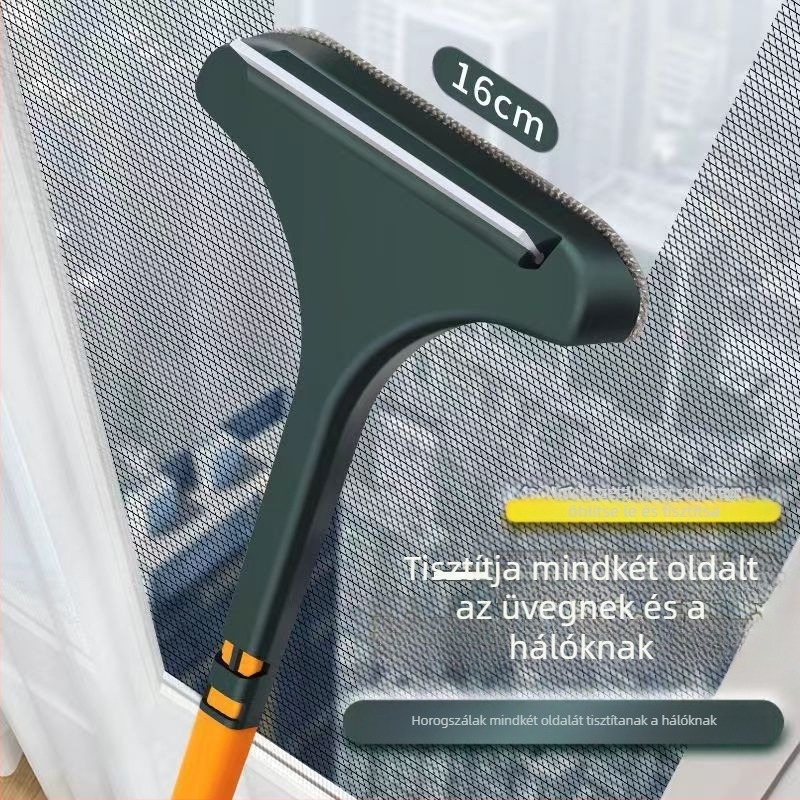 Kétoldalas műanyag ablak tisztító ecset, otthoni használatra, manuális tisztító eszköz, 200 darabos doboz