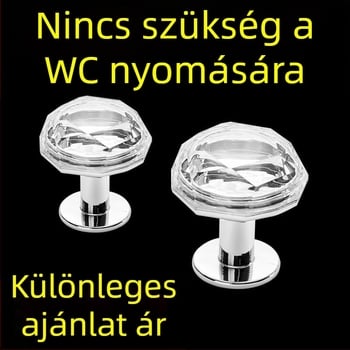 Gyémánt toalettöblítő gomb – univerzális WC-tartály kiegészítő, telepítési szolgáltatás elérhető
