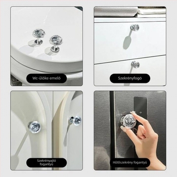 Gyémánt toalettöblítő gomb – univerzális WC-tartály kiegészítő, telepítési szolgáltatás elérhető