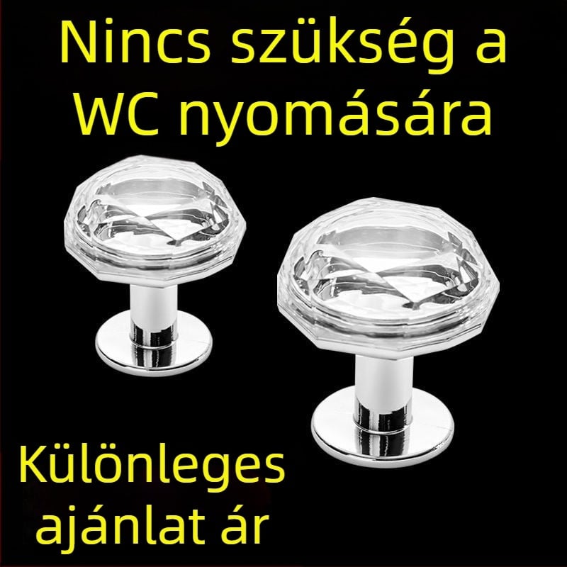 Gyémánt toalettöblítő gomb – univerzális WC-tartály kiegészítő, telepítési szolgáltatás elérhető
