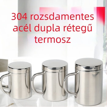 Really 304 rozsdamentes acél hőszigetelt dupla falú bögre fogantyúval, kínai stílus