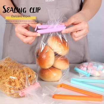 Snack zacskó záró klipek, nedvességálló, 12 darabos készlet, Poly Dry, modern minimalista stílus