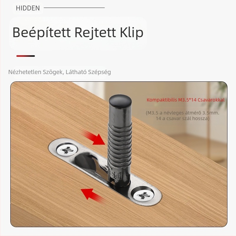 Rejtett két az egyben polctartó – vas-nikkel bevonat, Megasbang