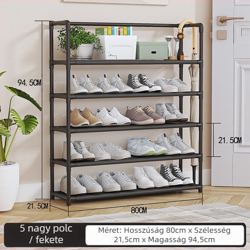 Műanyagból készült többemeletes cipőállvány – porvédett tároló, modern egyszerű stílus; Anyag: műanyag; Feldolgozás: minta testreszabás; Funkció: tárolás