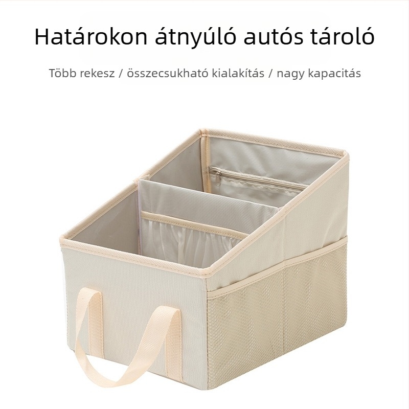 Autóhoz készült kültéri grillsütő tároló doboz, levehető fogantyúval, helytakarékos, vízálló, 15L, Oxford anyag
