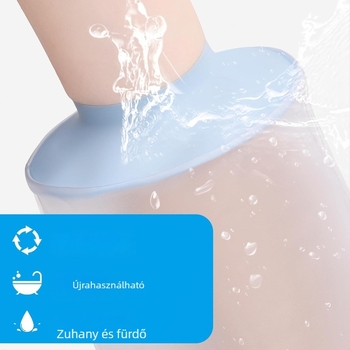 Szilikon posztoperatív lábfürdővédő – vízálló modell a lábszárhoz (Anyag: szilikon; Funkció: vízálló; Modell: lábszár; Súly: 100 g; Alkalmazás: posztoperatív lábsérülések és törések fürdetése)