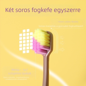 Felnőtt fogkefe, lágy sörtéjű, 5 darabos csomag, modell 1111