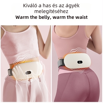 Menstruációs fájdalom enyhítésére szolgáló deréköv USB tápellátással, grafénmelegítéssel és digitális kijelzővel (modell N04)