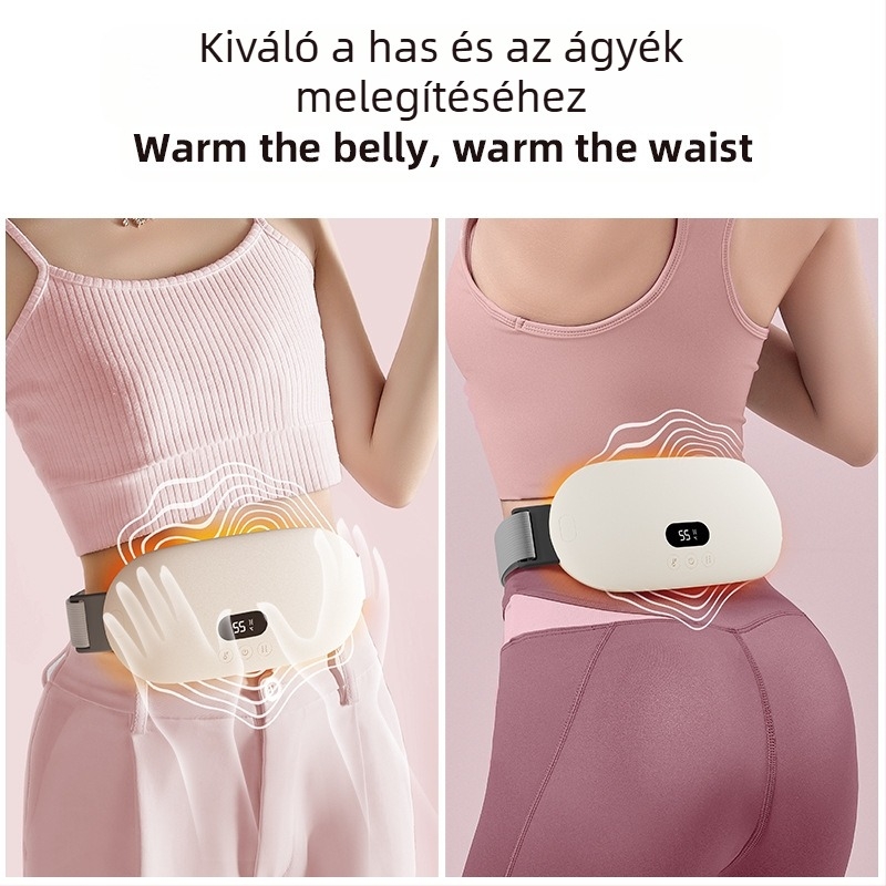 Menstruációs fájdalom enyhítésére szolgáló deréköv USB tápellátással, grafénmelegítéssel és digitális kijelzővel (modell N04)