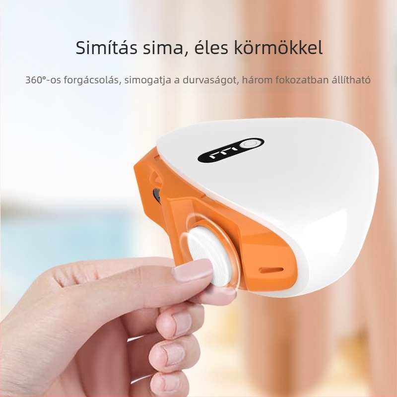 Wochuan Köröm polírozó – műanyag, elektromos körömreszelő, modell Nail polisher, tömeg 300 g, tartalmazza: készülék, használati útmutató, adatkábel