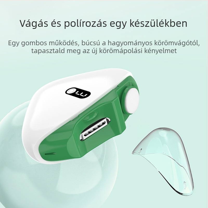 Wochuan Köröm polírozó – műanyag, elektromos körömreszelő, modell Nail polisher, tömeg 300 g, tartalmazza: készülék, használati útmutató, adatkábel