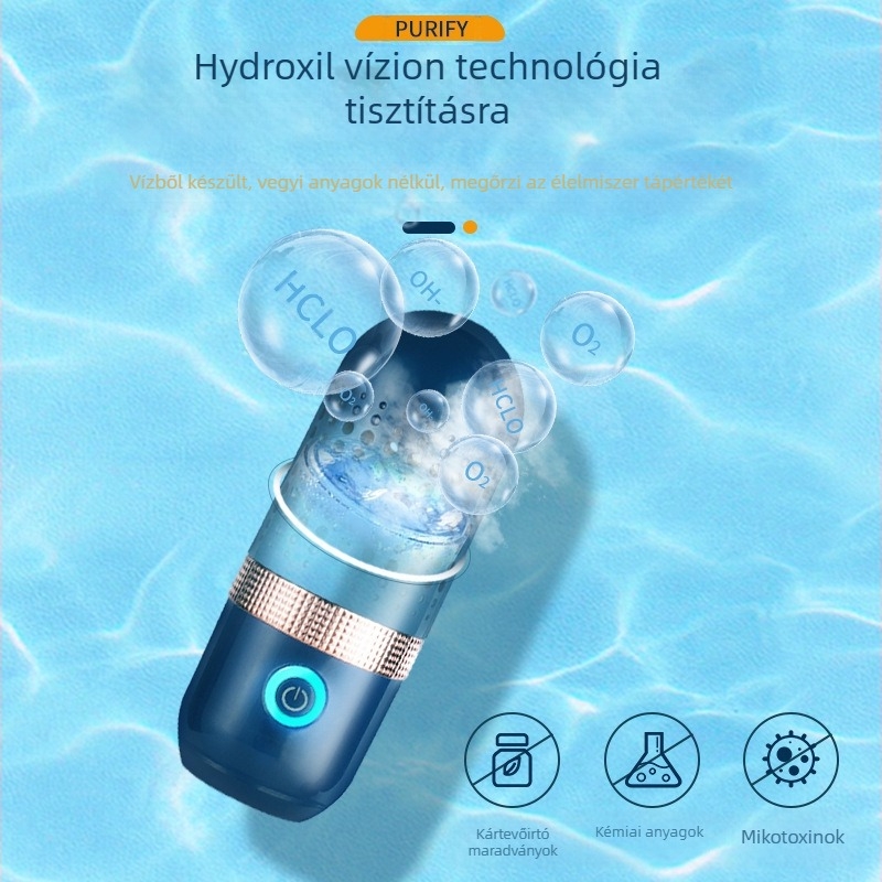 TY-77 Vezeték nélküli kapszulás gyümölcs- és zöldségtisztító mikroprocesszoros vezérléssel, kapacitás legfeljebb 4 L, 5V, 8W