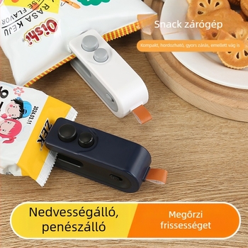 Műanyag zacskók záró gépe - mini háztartási zárókészülék - modell YY-0881, 5V