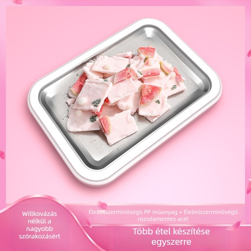 Gyümölcsös fagylaltgép rozsdamentes acélból, téglalap alakú, 301–500 ml, nincs csatlakoztatva, testreszabható feldolgozás