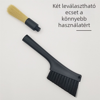 Kávédaráló tisztítóecset, kettős fejű, PET szál, modern egyszerű dizájn, családok, kávézók és intézmények számára