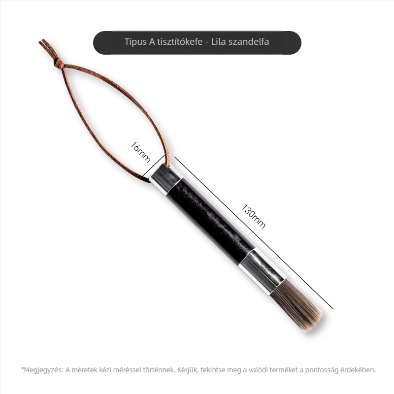 Kávéfőző és daráló tisztító kefé fa fogantyúval — tömörfa, kézi használat, modern egyszerű stílus