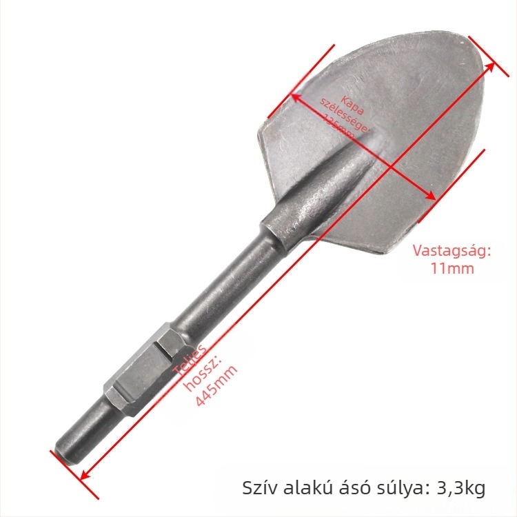 Elektromos kalapács, nagy lapát betonhoz, földhöz és kőhöz, ipari minőség, Stone Chisel sorozat