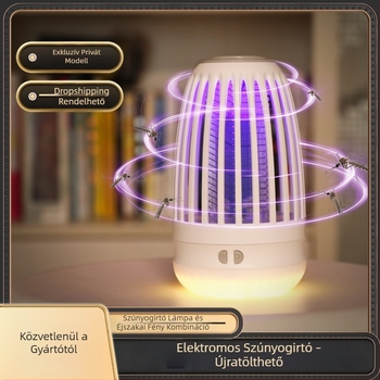WD-818 USB-ről tölthető elektromos szúnyogirtó, háztartási éjjeli lámpa, retro stílus, beépített akkumulátor 1001–1600 mAh, 21–30 m² lefedettség