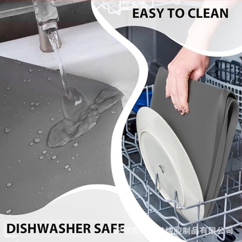 Szilikon alátét hűtőhöz és mosógéphez – négyszögletes, por- és karcolásálló, szivárgásmentes, konyhai használatra, testreszabás elérhető