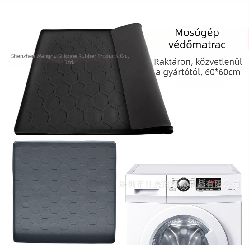 Szilikon alátét hűtőhöz és mosógéphez – négyszögletes, por- és karcolásálló, szivárgásmentes, konyhai használatra, testreszabás elérhető