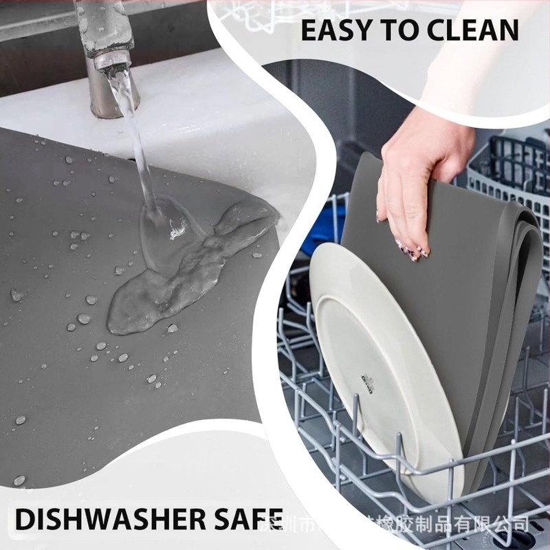 Szilikon alátét hűtőhöz és mosógéphez – négyszögletes, por- és karcolásálló, szivárgásmentes, konyhai használatra, testreszabás elérhető