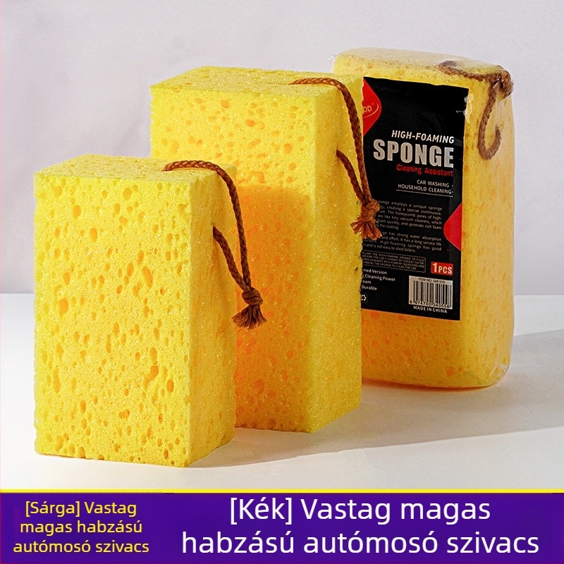 Meiluo Jie Sűrített habos autómosó szivacs – Nagy méhsejt szerkezetű tengeri algás szivacstömb autó tisztításához