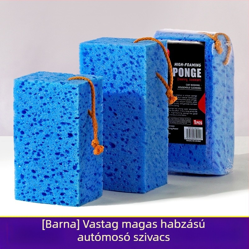Meiluo Jie Sűrített habos autómosó szivacs – Nagy méhsejt szerkezetű tengeri algás szivacstömb autó tisztításához