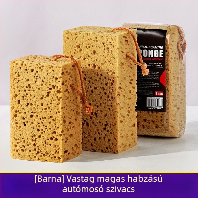 Meiluo Jie Sűrített habos autómosó szivacs – Nagy méhsejt szerkezetű tengeri algás szivacstömb autó tisztításához