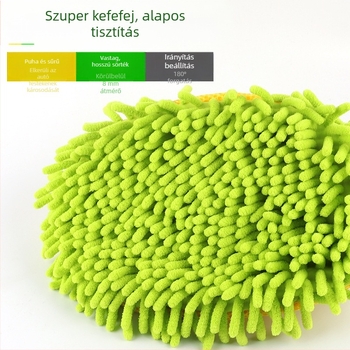 Teleszkópos háromrészes autómosó mop (alumíniumötvözet; rozsdamentes acél) – Wenze