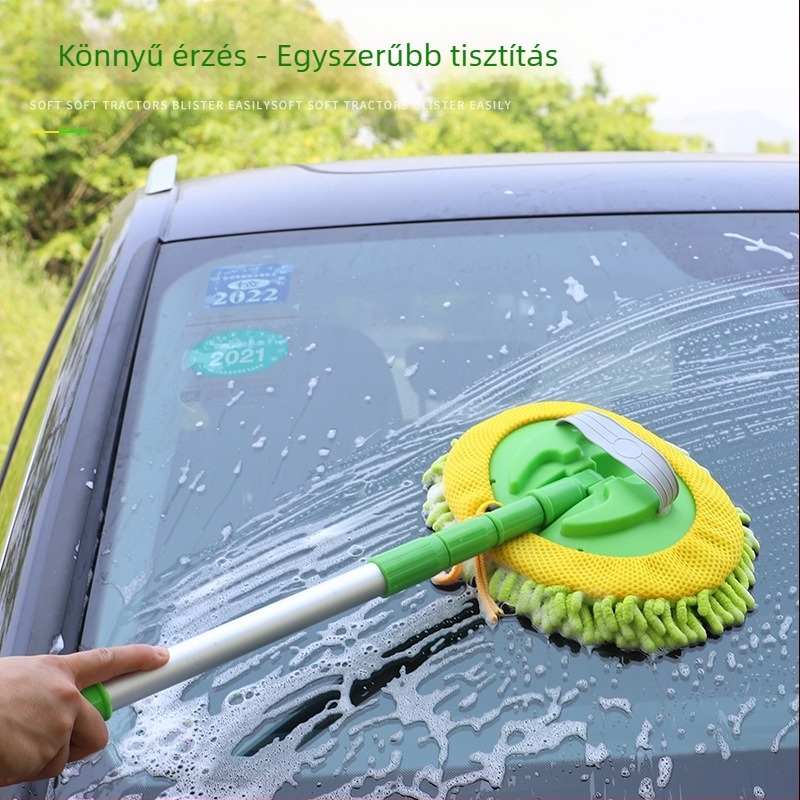 Teleszkópos háromrészes autómosó mop (alumíniumötvözet; rozsdamentes acél) – Wenze