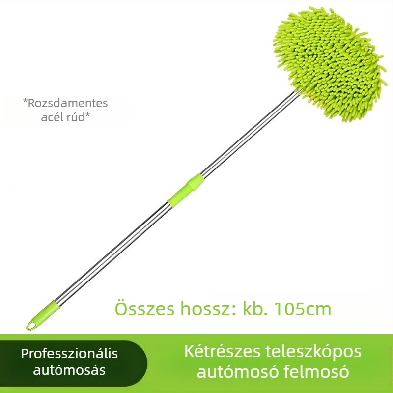 Teleszkópos háromrészes autómosó mop (alumíniumötvözet; rozsdamentes acél) – Wenze