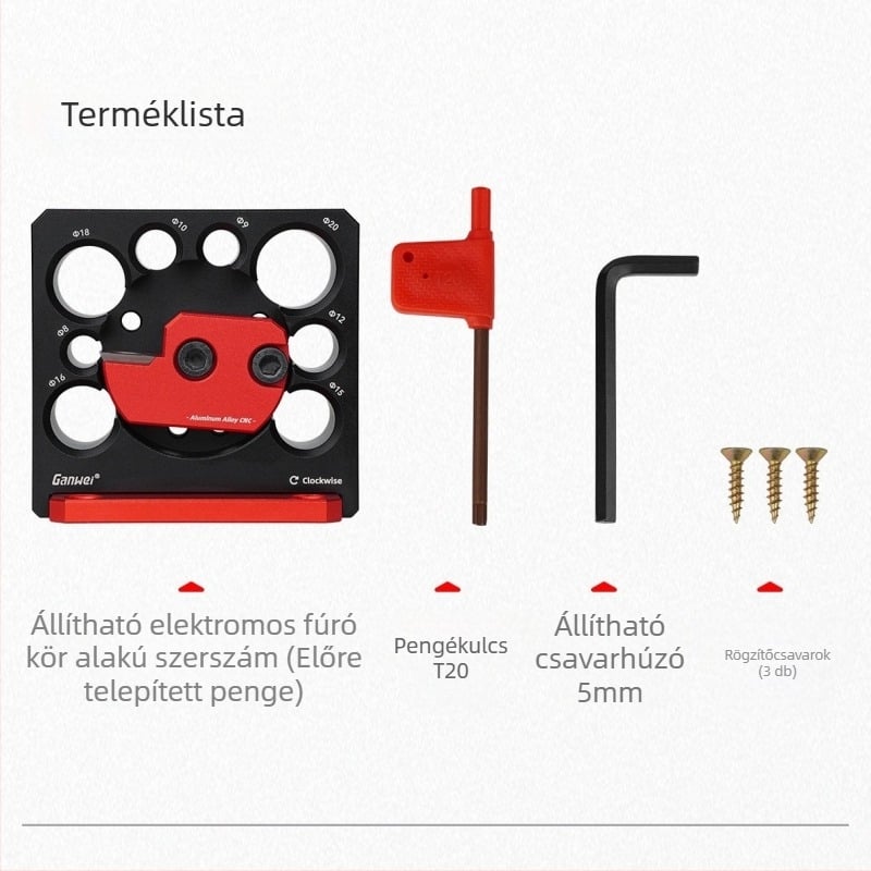 Körfa planer eszköz, tömörfa kivitel, állítható
