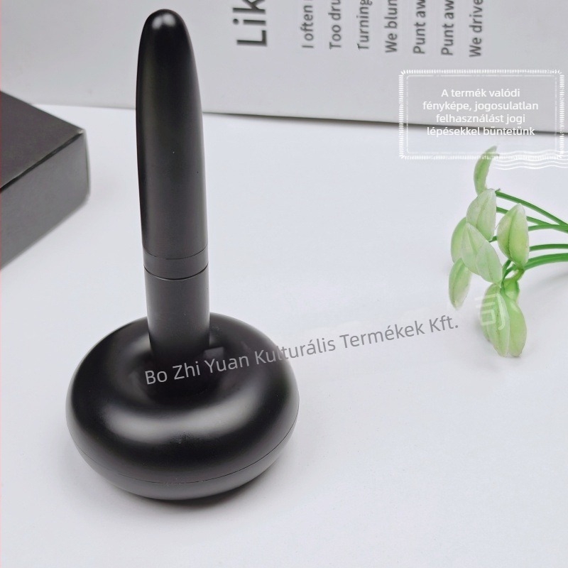 Fém asztali toll gravírozott logóval, 60 g, test elektroplatinált, írásra és üzleti ajándékokhoz, személyre szabható