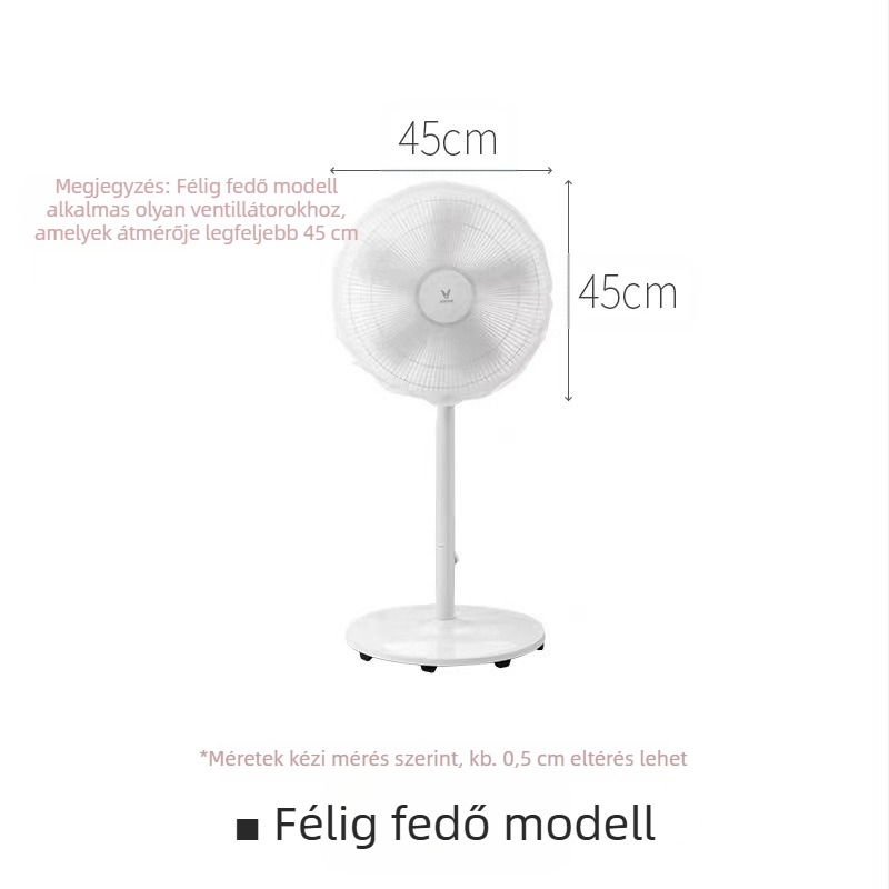 Porvédő burkolat ventilátorhoz PVC anyagból | univerzális torony/álló ventilátorhoz | márka Xuanjin | modern minimalista stílus | testreszabható