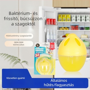 Hűtőszekrény illatosító – tojás alakú, friss illatú, nettó tartalom 50, dobozban 100 darab.