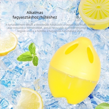 Hűtőszekrény illatosító – tojás alakú, friss illatú, nettó tartalom 50, dobozban 100 darab.