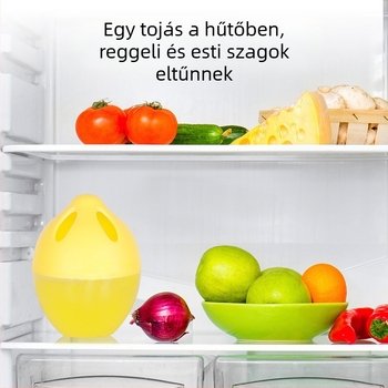 Hűtőszekrény illatosító – tojás alakú, friss illatú, nettó tartalom 50, dobozban 100 darab.