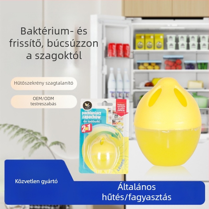 Hűtőszekrény illatosító – tojás alakú, friss illatú, nettó tartalom 50, dobozban 100 darab.
