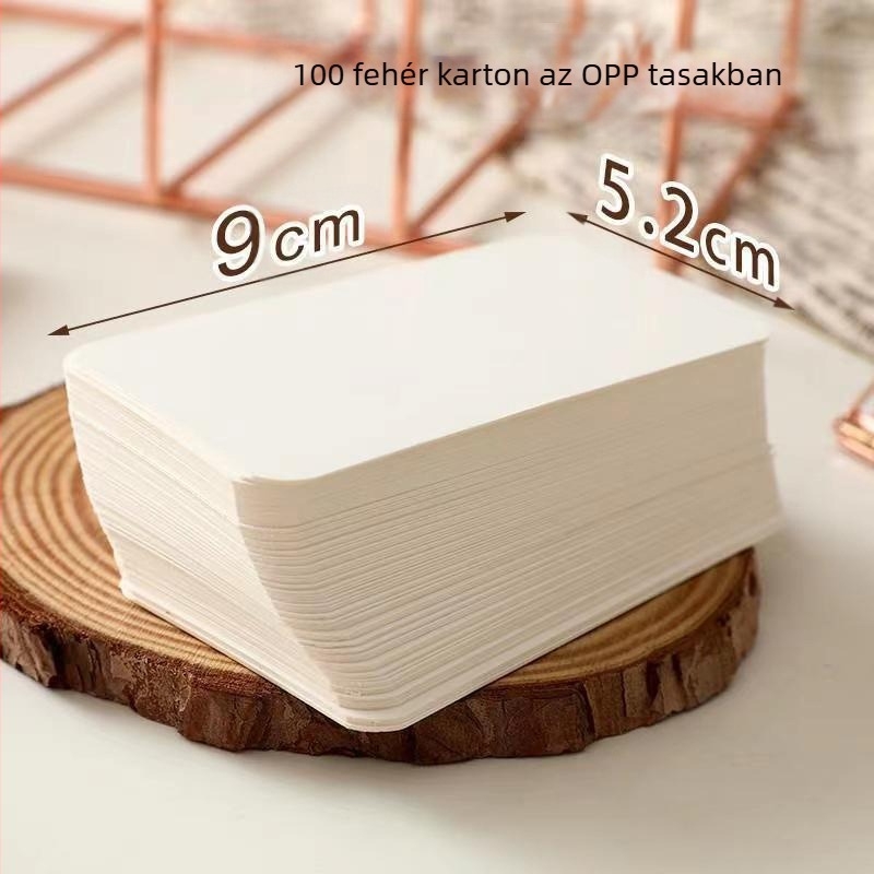 DIY Graffiti kártyák íráshoz — 100 üres Kraft kartonból készült angol szó kártyák